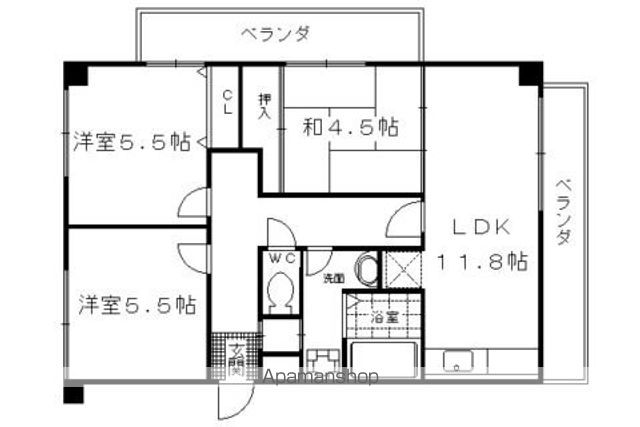 メゾン桂川の間取り写真