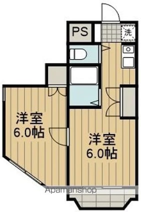 メゾンビヤンカ[1DK/32.26m2]の間取図