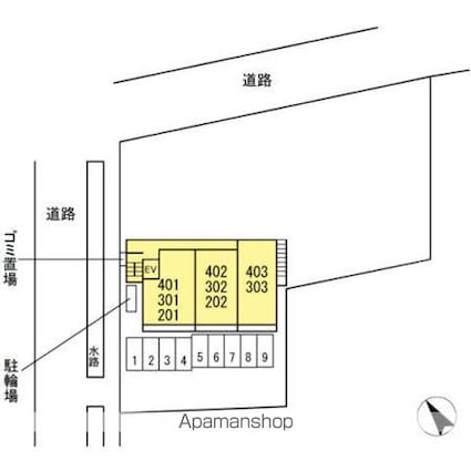 ポラリス[2LDK/60.9m2]の配置図