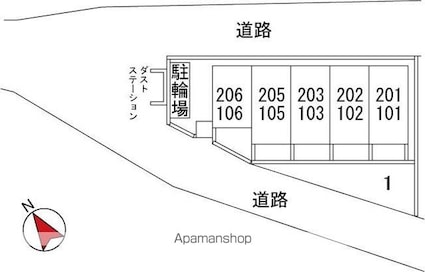 コスモ大巌寺[1K/17.82m2]の外観2