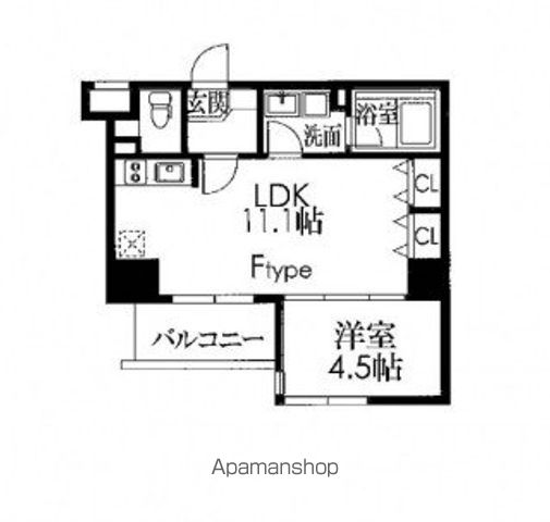 レジディア築地の間取り写真