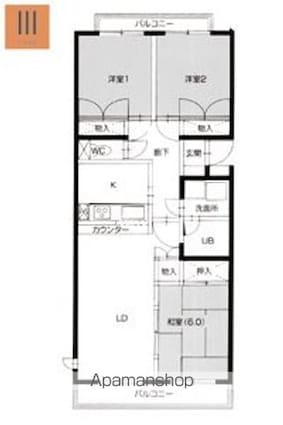 牛久ロイヤルレジデンスＡＢＣ[3LDK/68.69m2]の間取図