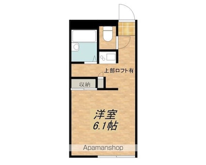 レオパレス桜[1K/20.28m2]の間取図