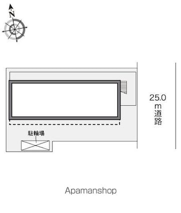 レオパレスリベール[1K/19.87m2]の配置図