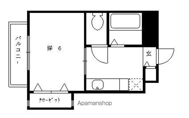 アパルトメントリベルティの間取り