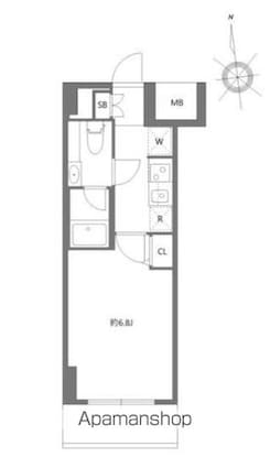 エヌステージジェイアール新白岡駅前[1K/22.48m2]の間取図