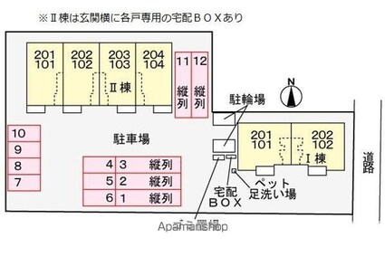 ブライトサイドⅠ[1LDK/50.24m2]の配置図