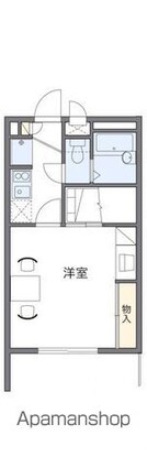 レオパレス川添Ⅱ[1K/23.18m2]の間取図