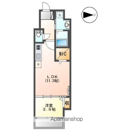 Ｇｒａｎｄ　Ｓｏｌｅｉｌ大須白川[1LDK/41.77m2]の間取図