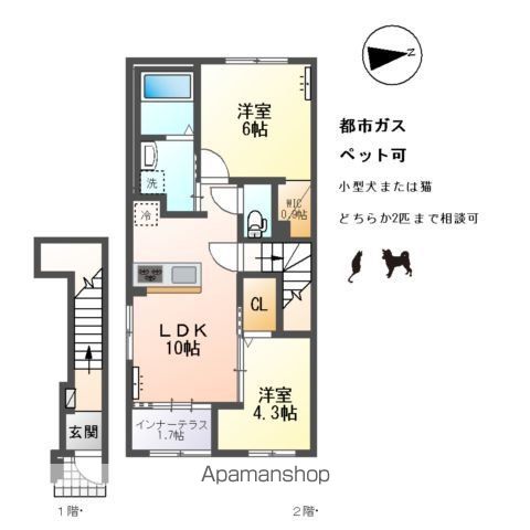 アルパインローズ Cの間取り写真