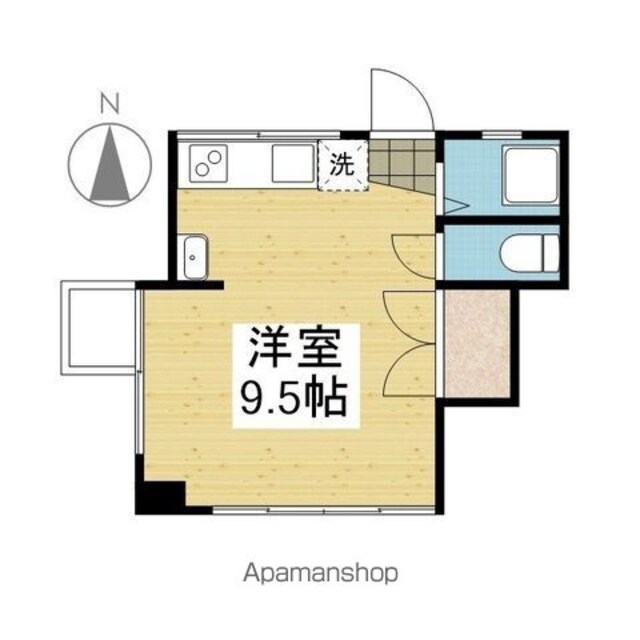 レイス三番町[1R/20.6m2]の間取図