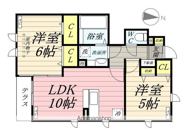 【杉並区井草のアパートの間取り】