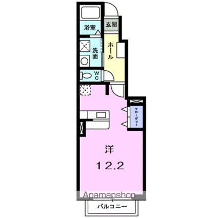 フラン・ジェルメ[1R/32.9m2]の間取図