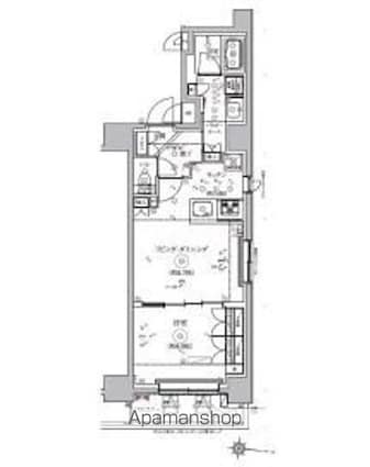 ＲＥＬＵＸＩＡ本所吾妻橋[1LDK/44.42m2]の間取図