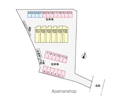 グランツⅠ[1LDK/50.55m2]の配置図
