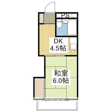 カーサ余戸南[1DK/23.94m2]の間取図