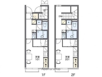 香川県高松市多肥上町[1K/28.02m2]の間取図