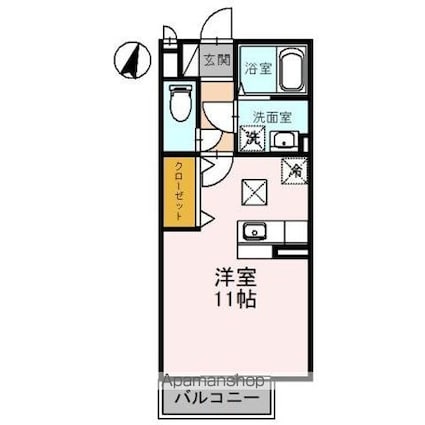 ユートリア[1R/30.03m2]の間取図
