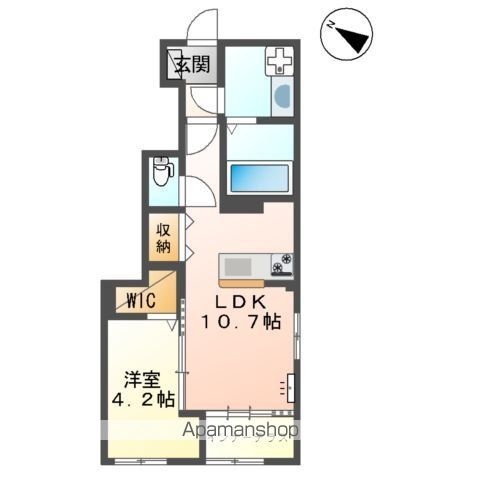 熊本市東区新外アパートの間取り写真