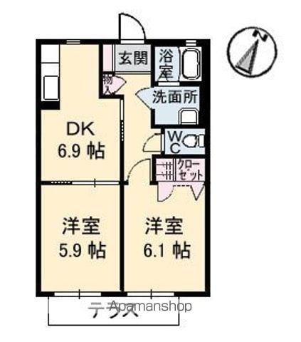 プログレスA棟の間取り写真