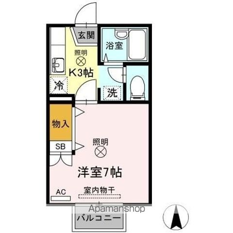 サンシャインパレスAB B棟の間取り写真