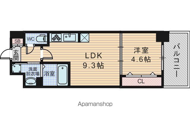 セノアタワー新大阪の間取り写真