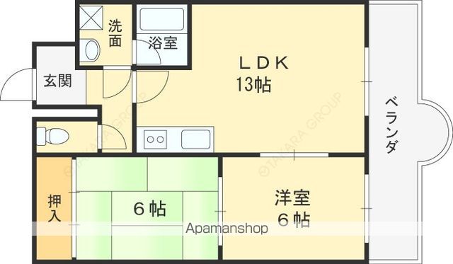フェルザ長田の間取り写真