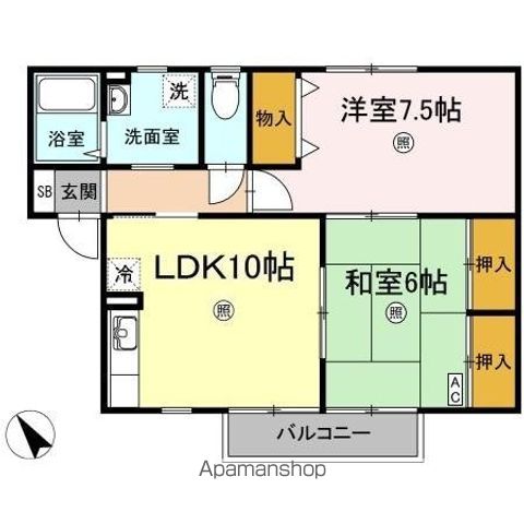 セジュール富田Iの間取り写真