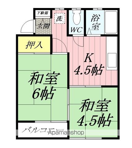 三郷市三郷２丁目&nbsp;2階建&nbsp;築39年のイメージ
