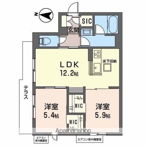 SHAMAISON NORTH FIELDの間取り写真