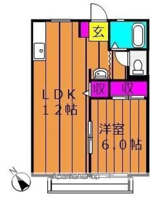 パナハイツ総社　Ｍ[1LDK/40.92m2]の間取図