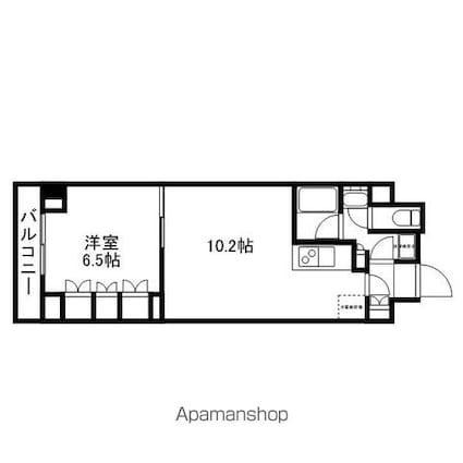 東京都杉並区堀ノ内１丁目[1LDK/40.22m2]の間取図