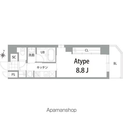 ＳＥＴＡＧＡＹＡ　ＴＥＲＲＡＣＥ[1K/31.05m2]の間取図