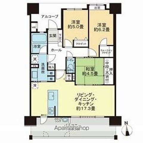 アンピール熊本城の間取り写真