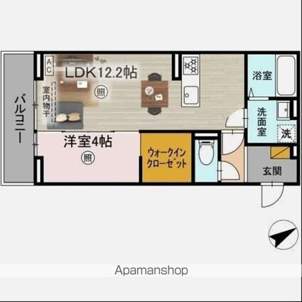 ハニー[1LDK/41.85m2]の内装4