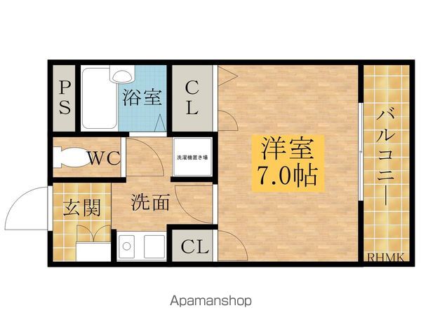 レユシールマンションタニムラの間取り写真