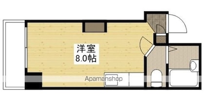 広島県広島市南区宇品神田５丁目[1R/18.7m2]の間取図