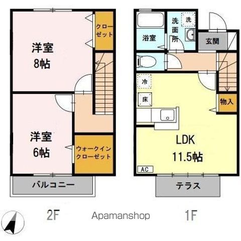 クレールメゾンの間取り写真