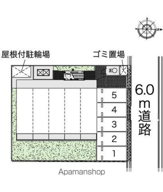 レオパレスＰａｒｋＴｏｗｎ和泉[1K/20.81m2]の配置図