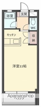 Ａ－ＳＴＥＰ南高松[1R/26.4m2]の間取図