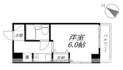ＨＡＩＢ２１[1K/18m2]の間取図
