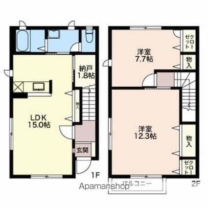 グリーンコート箱清水[2LDK/83.5m2]の間取図
