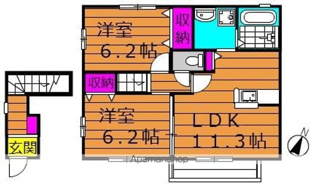 ラビンブルーの間取り写真