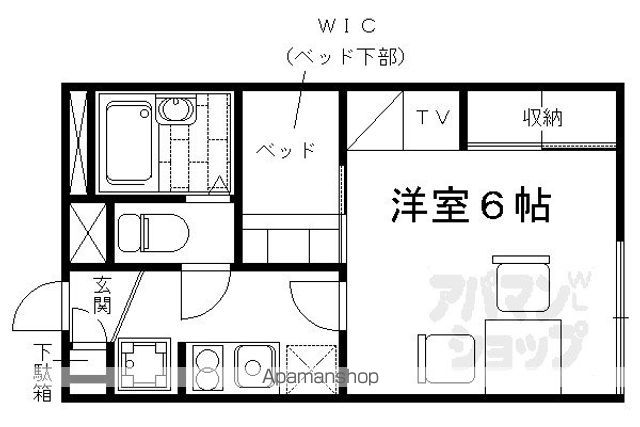 レオパレス長福の厨子の間取り写真