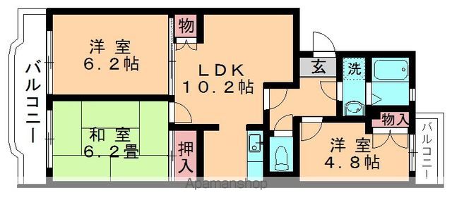 クレールアマノの間取り写真