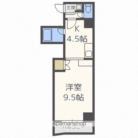 ΑNEXT北15条の間取り写真