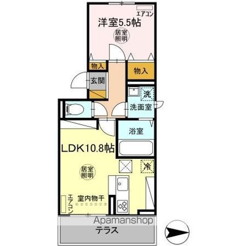 ＤーＲＯＯＭ穴川２丁目の間取り