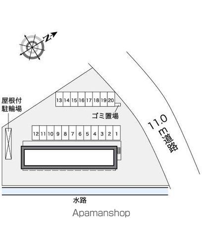 レオパレスプレスト 101 ｜ 山梨県中央市山之神3345-1（賃貸アパート1K・1階・23.18㎡） その14