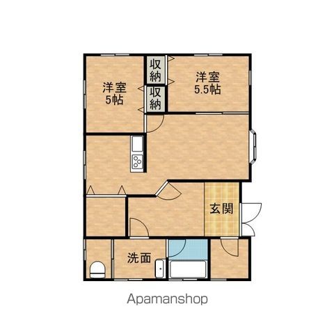鹿嶋市大字宮中の戸建ての間取り