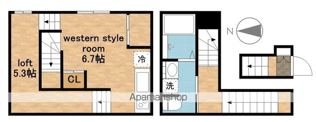 RADIANCE向陽の間取り写真